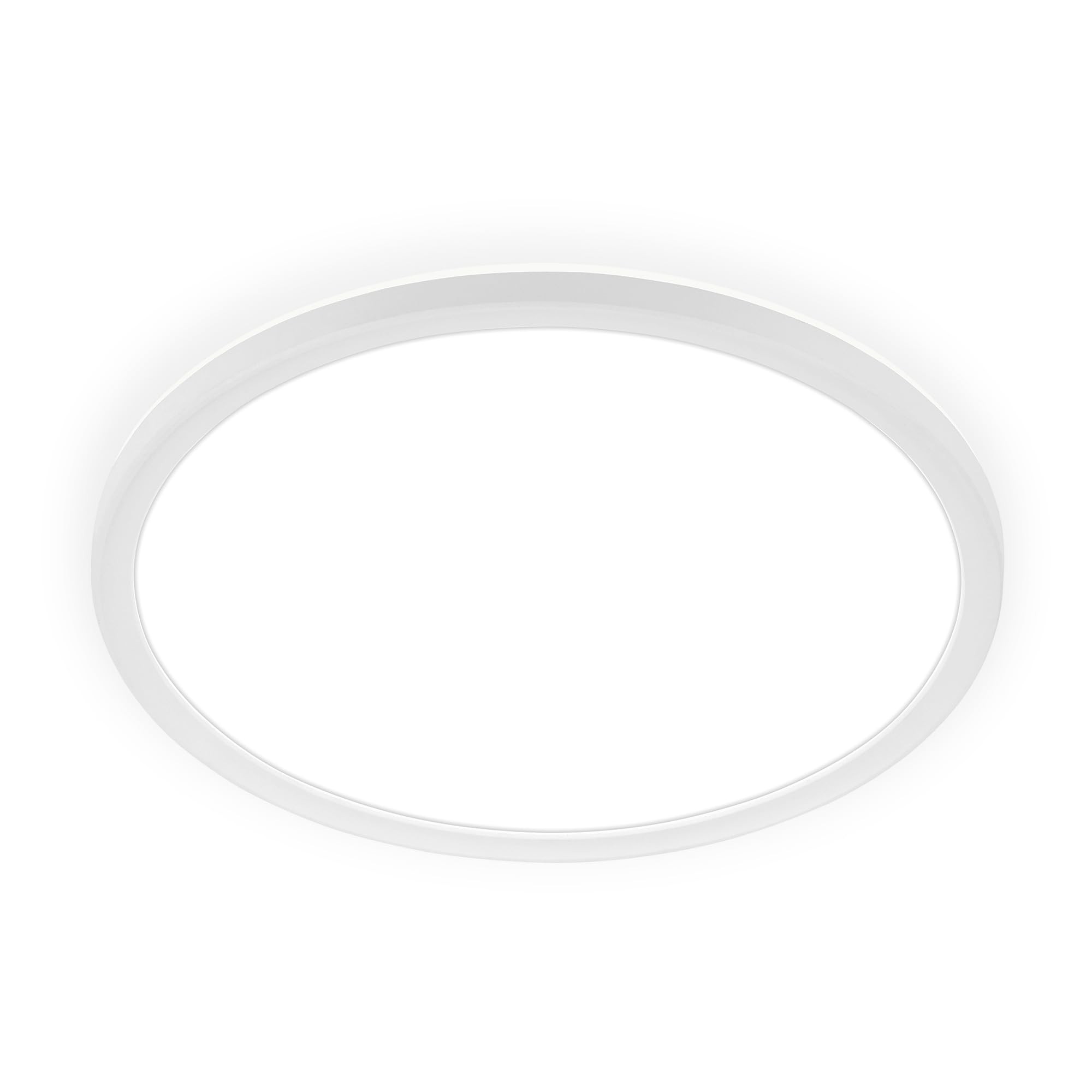 BRILONER - LED Deckenlampe mit indirektem Licht, flach, IP44 Spritzwasserschutz, Deckenleuchte, LED Panel, Feuchtraumleuchte, Badezimmer Lampe Decke, Badlampe, Küchenlampe, 29x3 cm, Weiß