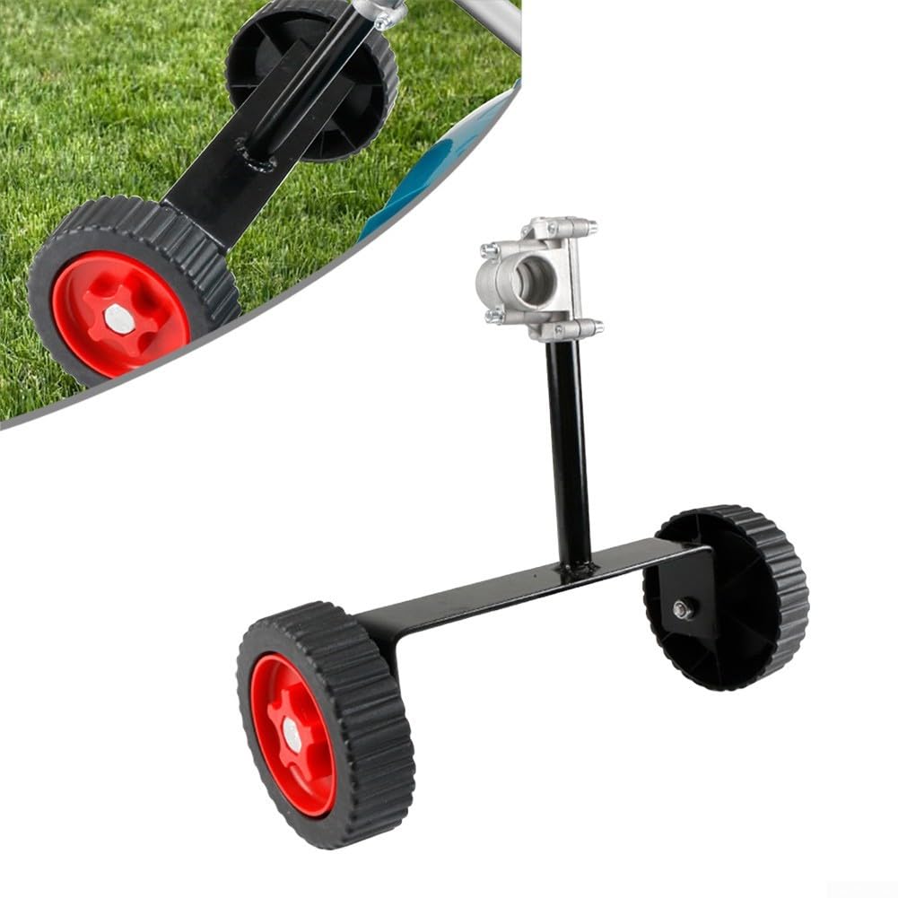 Ruote di supporto per decespugliatore con regolazione in altezza per un maggiore comfort e stabilità su vari terreni (28 mm)