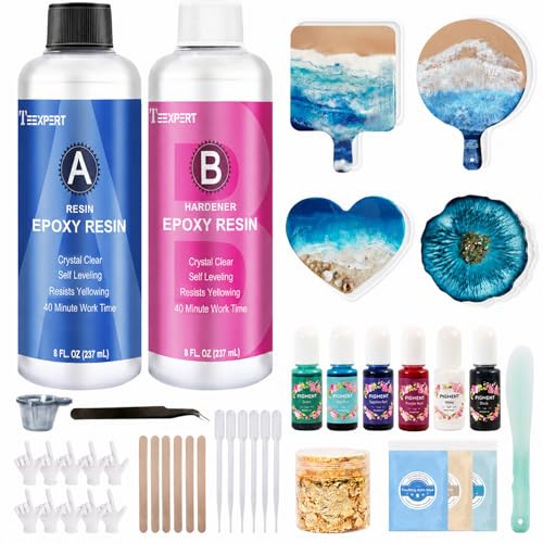 10 Best Epoxy Resin Art Kits for Creative Masterpieces at Home 2 Teexpert Epoxy Resin Kit for Beginners (16 FL.OZ)