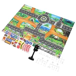 Vaguelly Verkehrszeichen Spielset mit Spielmatte