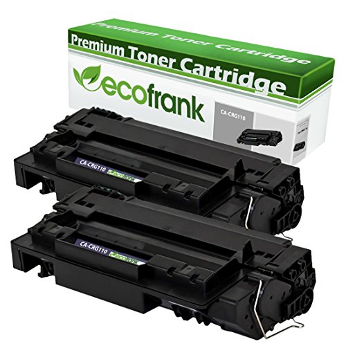 EcoFrank Compatible Toner Cartridge Replacement for Canon CRG-110 0985B004AA (Black, 2-Pack)