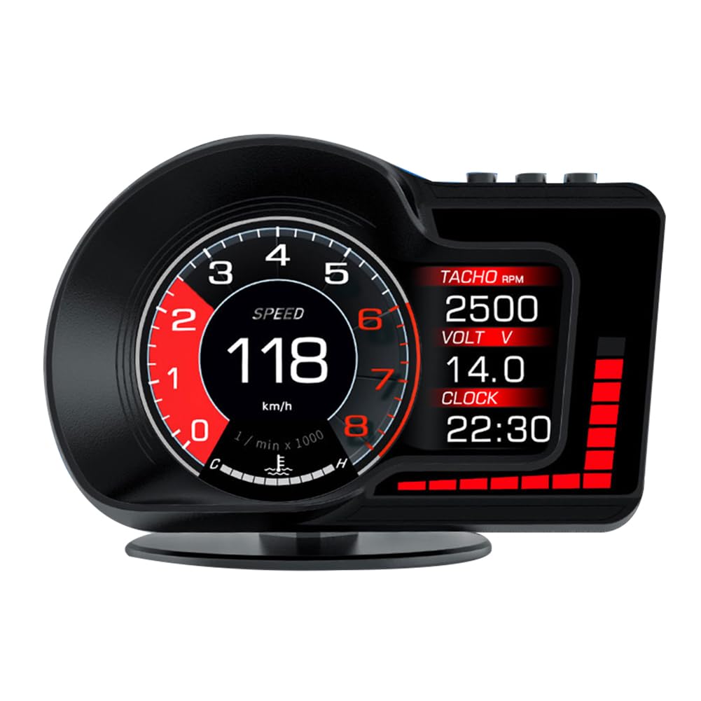 F15 Auto Hud Heads-Up-Flachbildschirm-Display, Auto-OBD-LCD-Inspektion, Armaturenbrett, Tachoanzeige, Ersatzzubehör