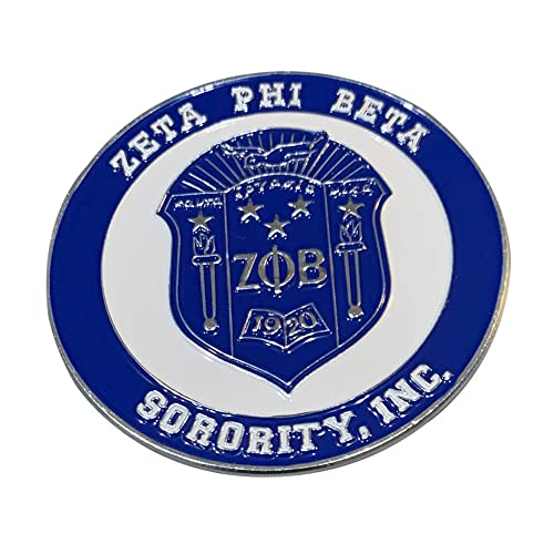 Zeta Phi Beta Round Car Badges