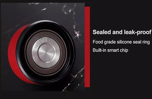 Miniatura 7 de LM Termo de café, botella de café, botella infusora de té, botella de agua deportiva inteligente con pantalla LED de temperatura, botella de agua