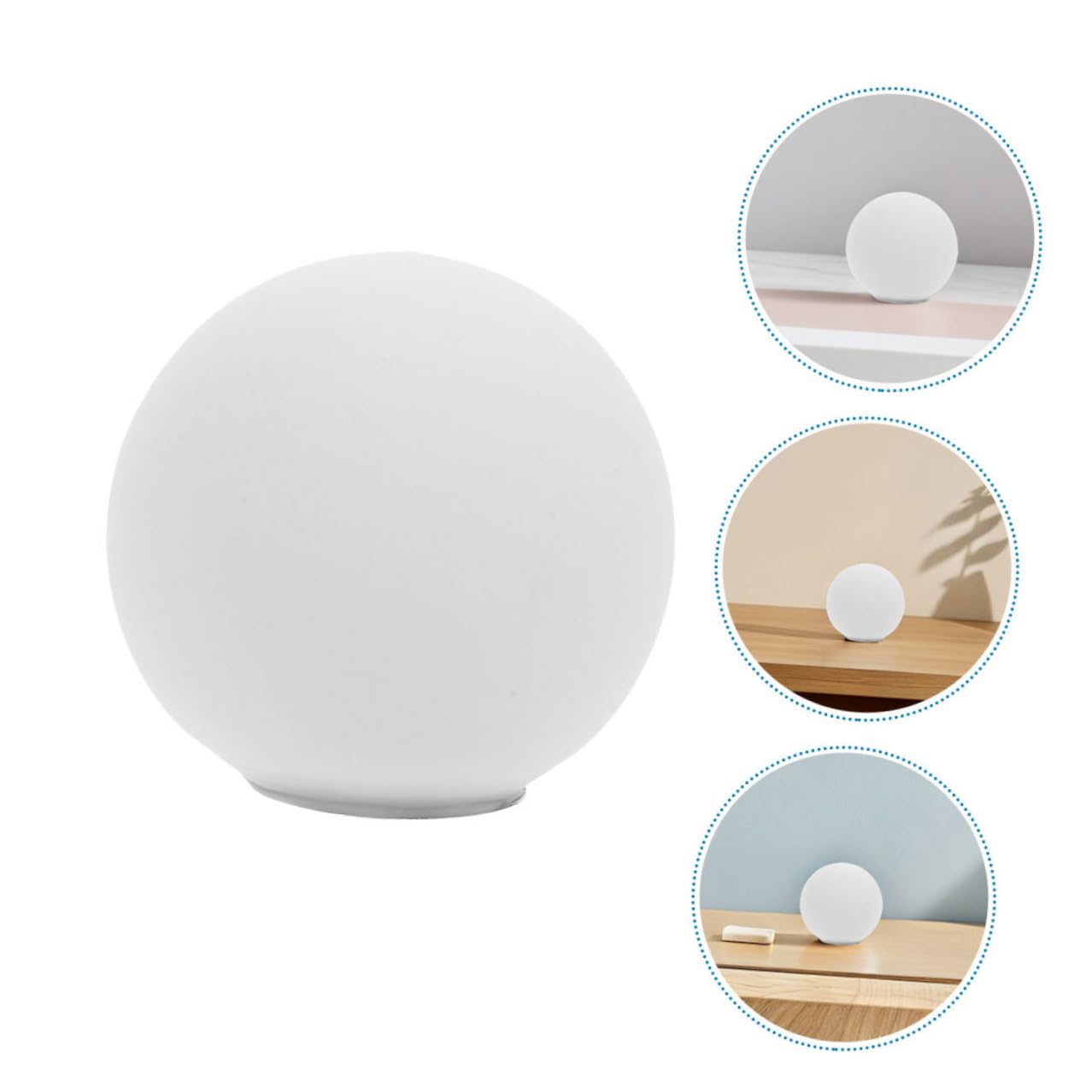 2 Piezas Pantalla de Vidrio Opalina para Lámpara de de Repuesto Resistente Roturas Compatible con Luz para Apliques y Lámparas Colgantes Modernas