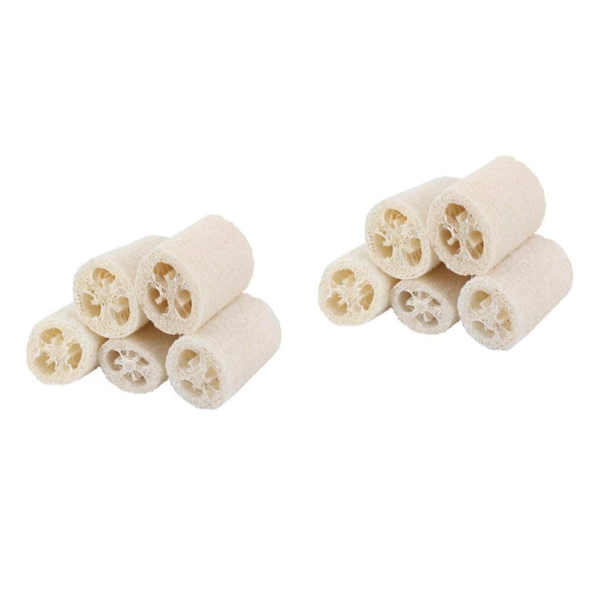 Beaupretty 2 Juegos de Esponjas Exfoliantes Naturales de Lufa para Baño Y 12 5 X 6 0 Cm Suavizan La Piel con Agua Tibia 5 Unidades