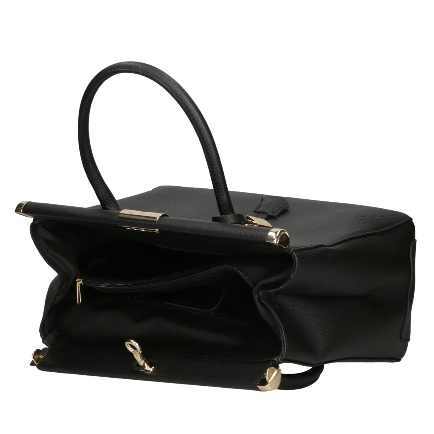 Chicca Borse Borsa Donna a Mano Pelle con Tracolla Bauletto