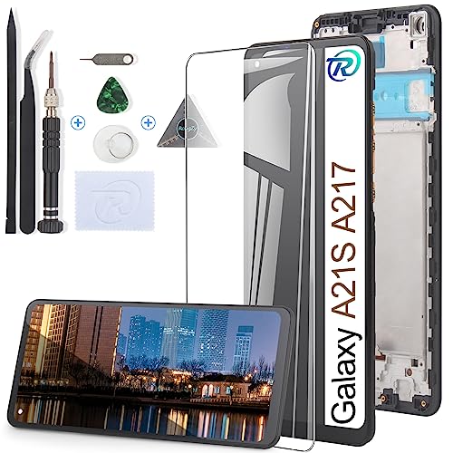 😊 Garanzia di Qualità ----- Schermo LCD Galaxy A21s A217F Sostituzione superato rigorosamente il doppio test di controllo qualità e sono in buone condizioni al 100% prima della spedizione. Per assicurarsi che non ci siano graffi/nessuna zona morta/nessun punto pixel o linea sullo schermo.