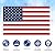 American Flag 3x5 FT American Flags for Outside | USA Flag 3 X 5 Heavy Duty Outdoor US Flags with Embroidered Stars, Sewn Stripes, Thick Spun Polyester Vivid Color UV & Fade Resistant, Brass Grommets