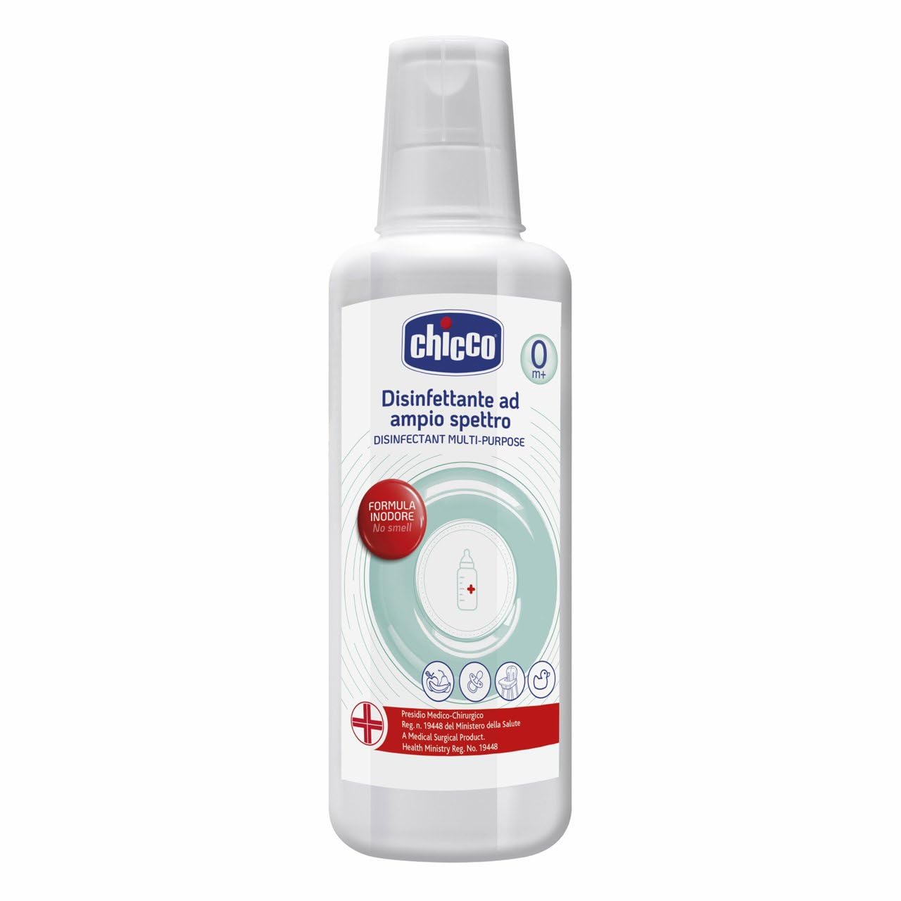 Chicco Disinfectant 1 Litre Bottle, for Teats, Soothers and Games