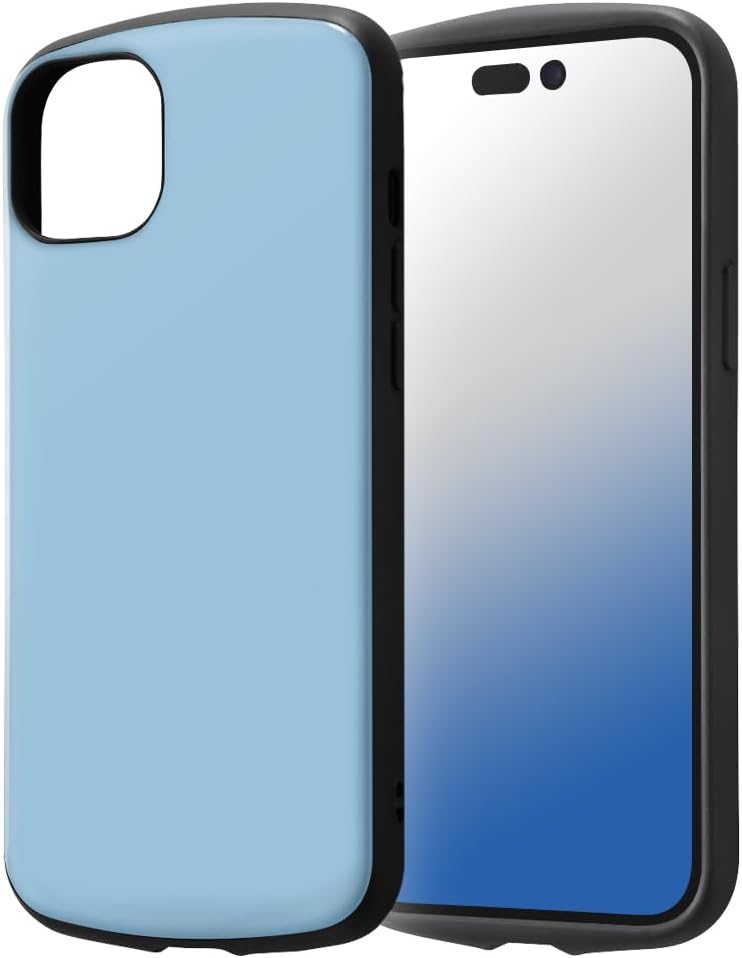 Inglem iPhone 15 Plus Case Shockproof Case MiA Pale Blue