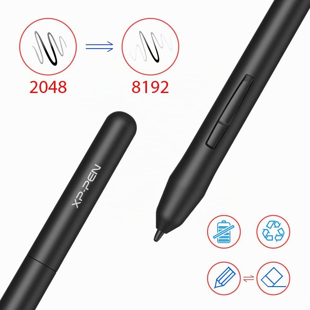 XP-PEN G430S Tableta Gráfica Dibujo Digital Ultra Delgada 4 x 3 Pulgada para OSU, Tableta Digitalizadora Portátil para Dibujar Profesional 8192 Niveles de Presión