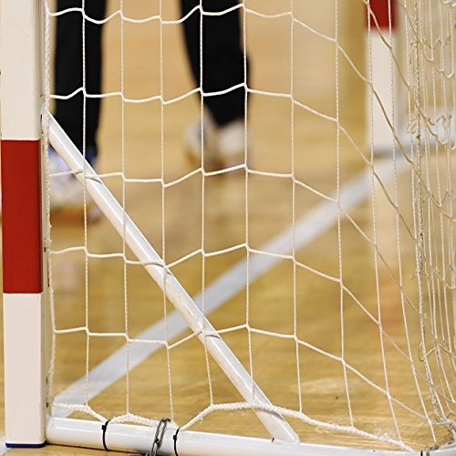 Heavy Duty 1/16'' Handball Goal Nets (White) (Single or Pair) – Professional Quality for Your Handball Court [Net World Sports] (Pair of Nets) - Thumbnail 3