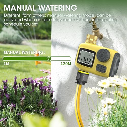 Minuterie d'arrosage anti-fuite en laiton programmable pour stopper le gaspillage d'eau