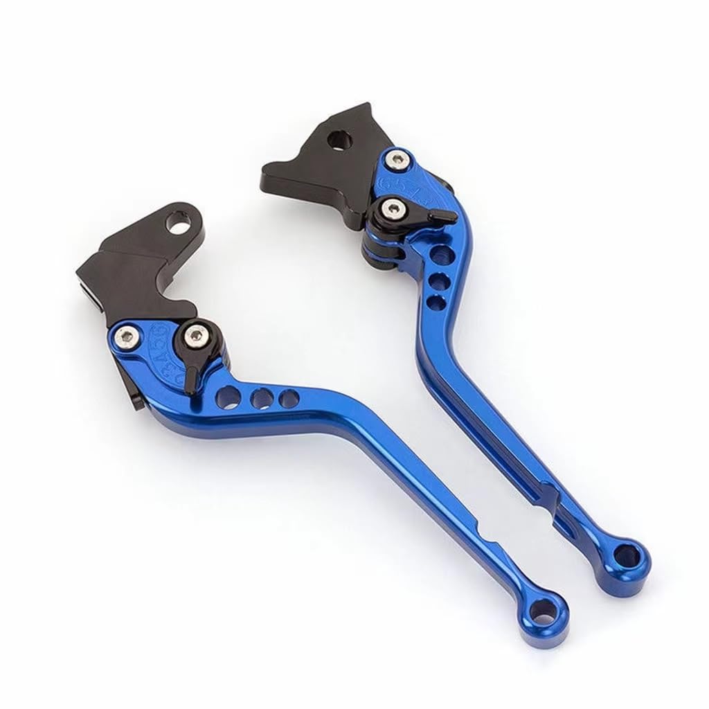 Zhannuobhd Blue 177Mm Brake Clutch Lever For Royal For Enfield 650 For Interceptor For Continental For Int650 For Gt650 8 Color Adjustable Motorcycle Brake Clutch Levers(Blue 177Mm)