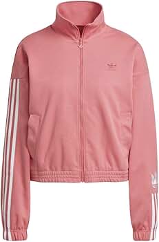 adidas 3-D Trefoil Track Top Hazy Rose XS at Amazon Women's