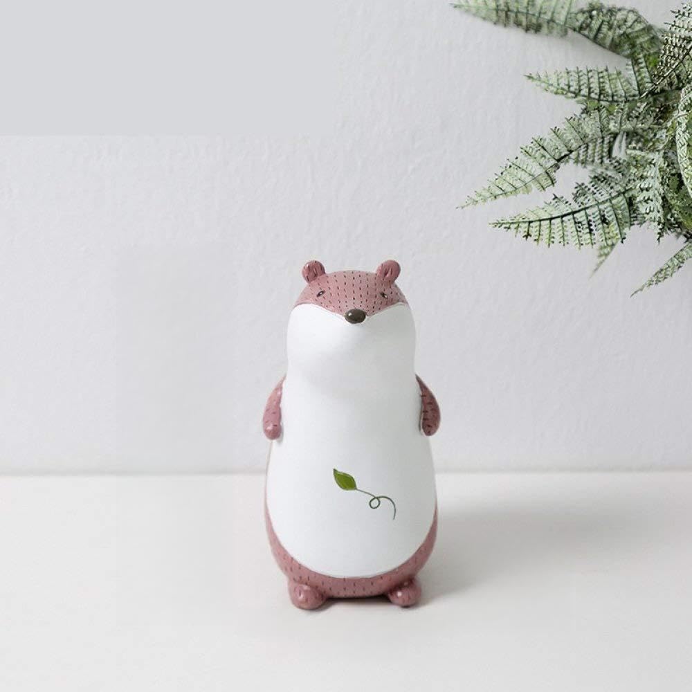 Cadeau art mignon avec la statue petit renard tirelire pour la famille