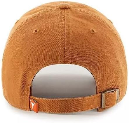 Officially Licensed Texas University Clean Up Hat Classic Relaxed Fit Adjustable Team Logo Embroidered Cap - Image 6