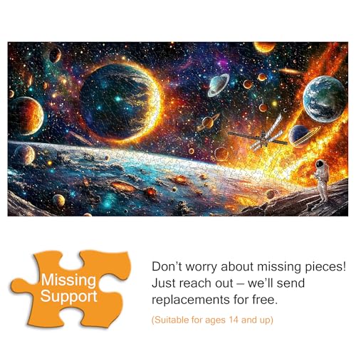 VAIIEYO Astronaut Jigsaw Puzzles for Adults 1000, Planet Jigsaw Puzzles - Image 2