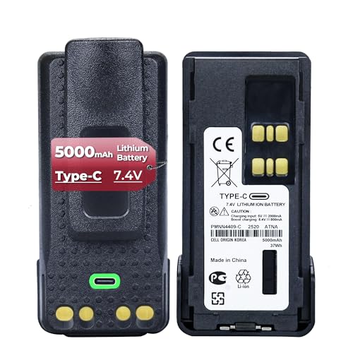 Batterie PMNN4409 rechargeable en USB-C pour rester connecté sur les chantiers