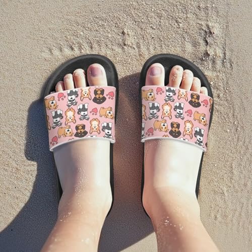 Animal Print Kids Summer Slippers Cats Cloud House Sandal Non Slip Quick Drying Shower Slides Dog Pattern Bathroom Sandals Fashion Single Bandage Outdoor Slipper with Soft Footbed3