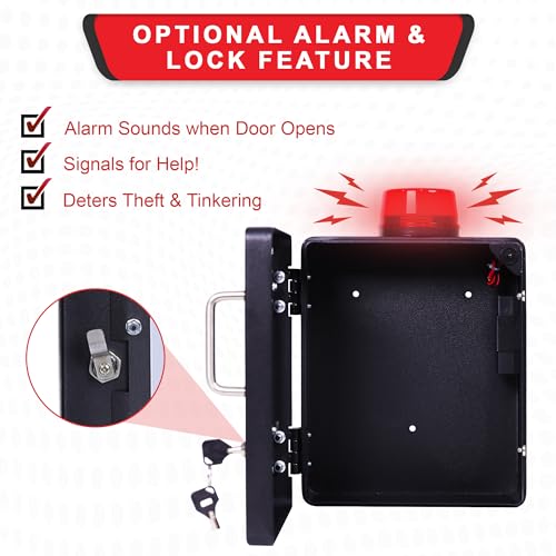 Image of Bleeding Control Kit Emergency Wall Mount Cabinet | Fits Most Standard Bleeding Kits Including Stop the Bleed | Bleeding Kit not Included (Black)