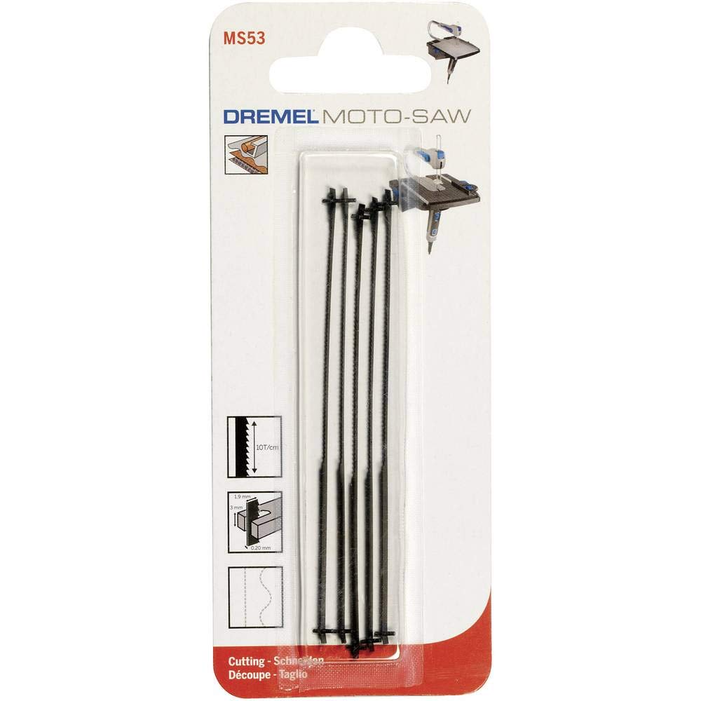 Dremel MS53 Metal Saw Blades for Table Saw MS20, Accessory Kit with 5 Saw Blades for Metalworking
