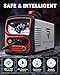 STAHLWERK MIG 200 Multi-Process Welder - 220V Flux Core Welder, IGBT Inverter, MIG/TIG/Stick 4 in 1, LED Digital Display Welding Machine with Overheat Protection