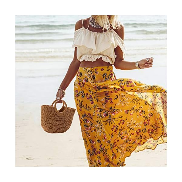 YXILEE-Summer-Beach-bagHandmade-Large-Straw-Tote-Bag-Womens-Handbag YXILEE Summer Beach bag,Handmade Large Straw Tote Bag Womens Handbag