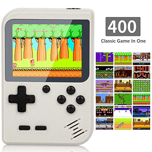 Video Game Console, Handheld Video Games with 400 FC Games 3.0 Inch Screen 800Mah Rechargeable Battery Portable Game Boy Support TV & 2 Players with Protector Case for Kids Adult - Thumbnail 2