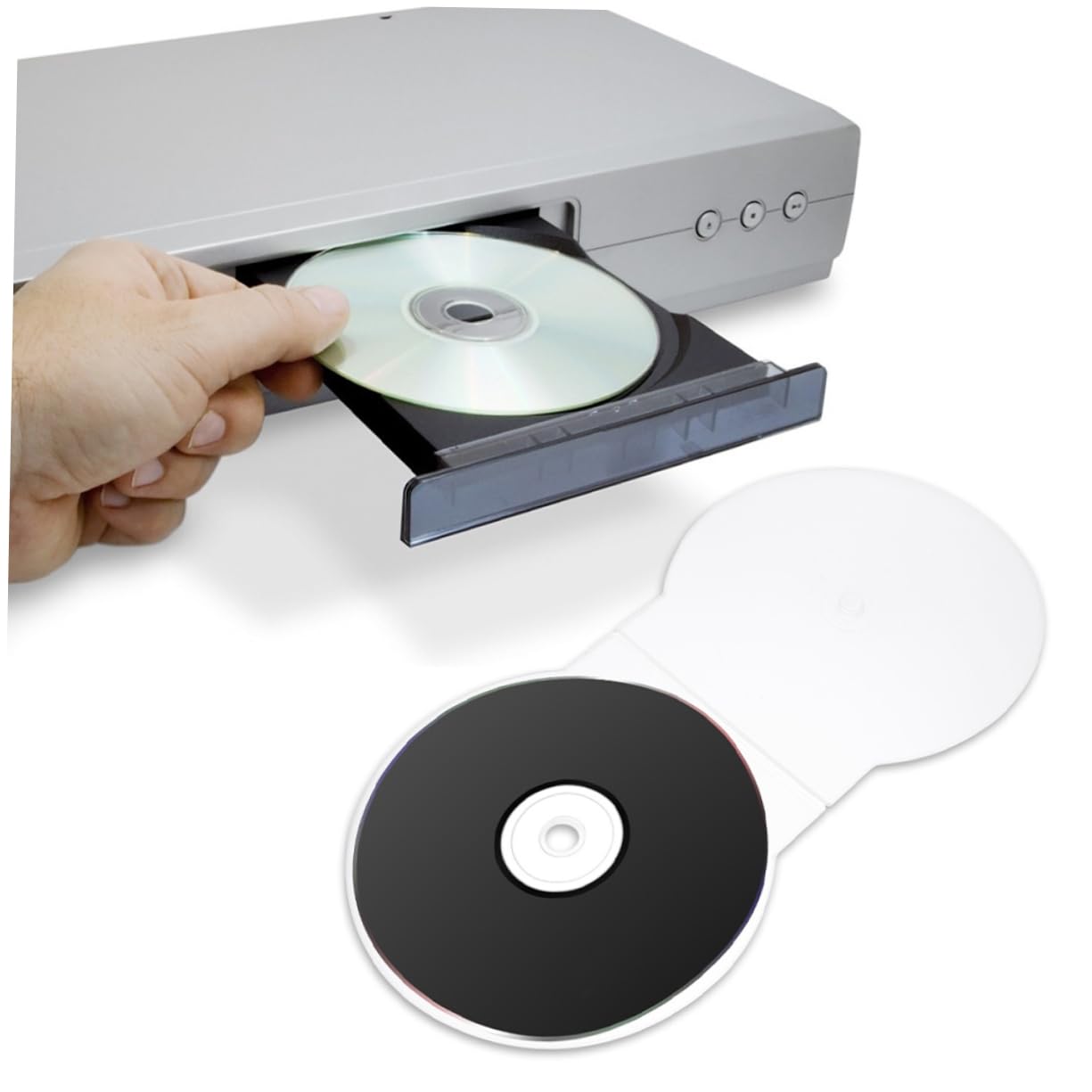 LIFKOME 50 Pezzi Custodie Porta Cd Trasparenti in Plastica Rigida Custodie Porta Dvd Singoli Antigraffio Leggere Per Viaggi Auto e Casa