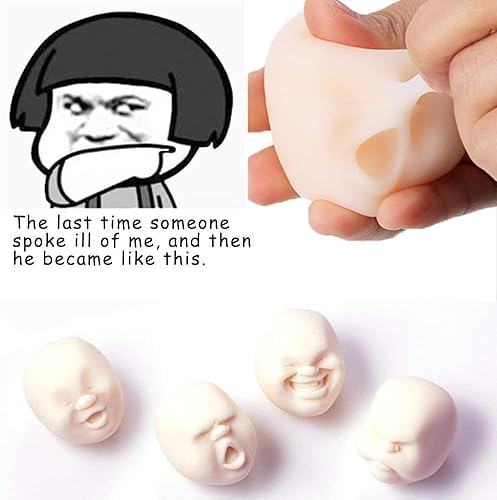 Miniatura 6 de Divertidas bolas de emoción para la cara humana, perfumadas, juguetes para la ansiedad para aliviar el estrés, juguetes para niños y adultos,