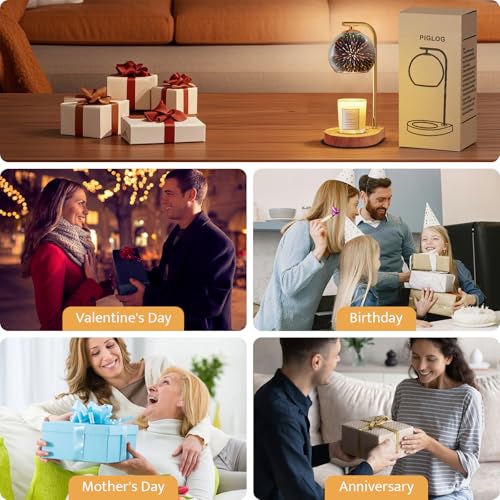 Lâmpada para aquecedor de velas com temporizador – derretidor elétrico de cera com temporizador e re