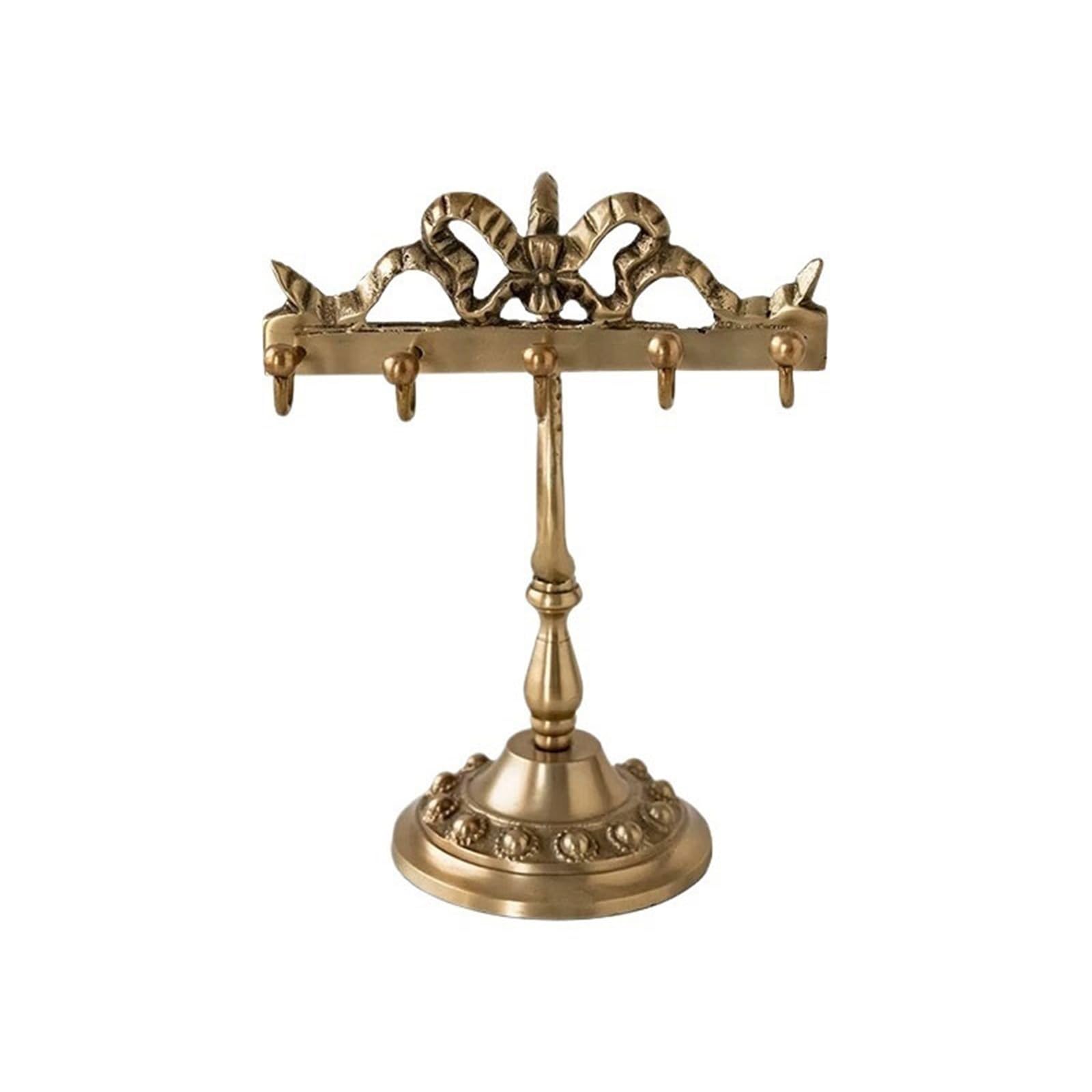XUJUAN-0227 Jewelry Holder Vintage Handcrafted Brass Jewelry Display Stand
