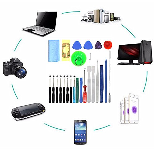 Kingsdun 14 in1 Precision Screwdriver Repair Tool Kit for MacBook Pro and Air, iPhone 4 / 4S / 5 / 5C / 5S / 6/6 Plus