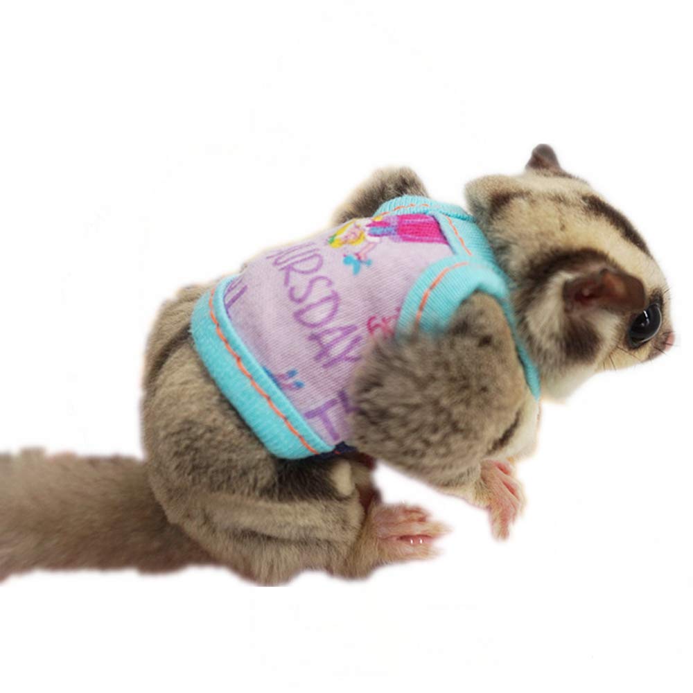 Sugar Gliders Clothes,Cotton Shirt Small Animal Vest Tank Tops Apparel Halloween Costume Dress Up Handmade Clothing Accessories Outfit for Sugar Gliders,Young Bearded Dragons,Hamsters,Fancy Rats