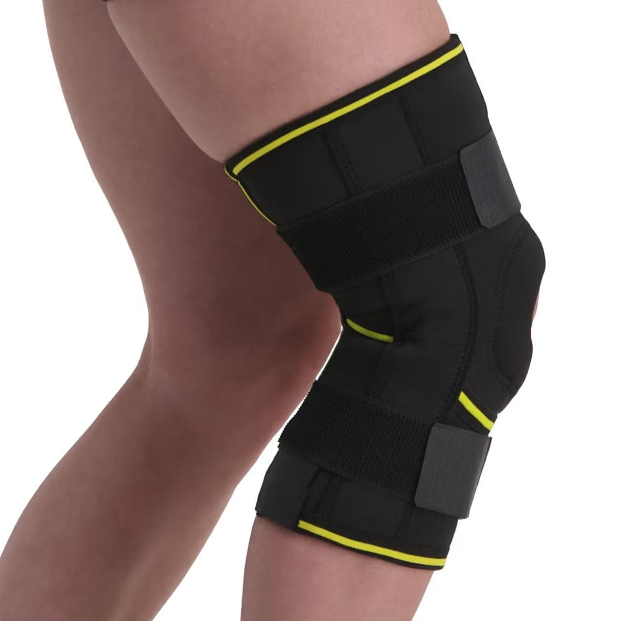 NOVAMED Knieorthese mit Gelenkschienen – Verstellbare Kniebandage bei Knieinstabilität, Bandproblemen und Arthrose – stabilisierende Kniestütze für Sport, Alltag und nach Operationen