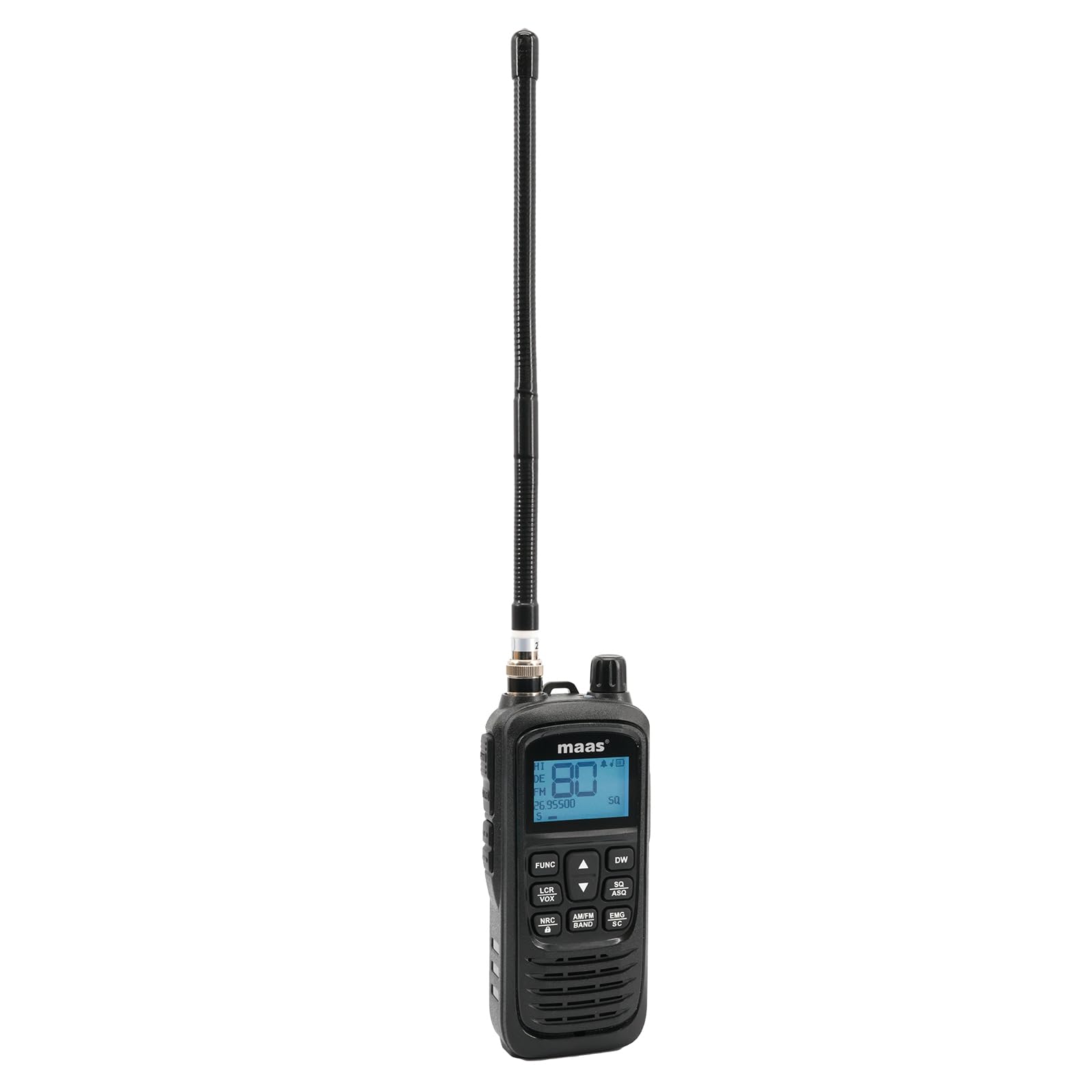 MAAS KCB-H1000 Multinorm CB Handfunkgerät INKL. Akku + KFZ Adapter + 230 V und 12 V Lader