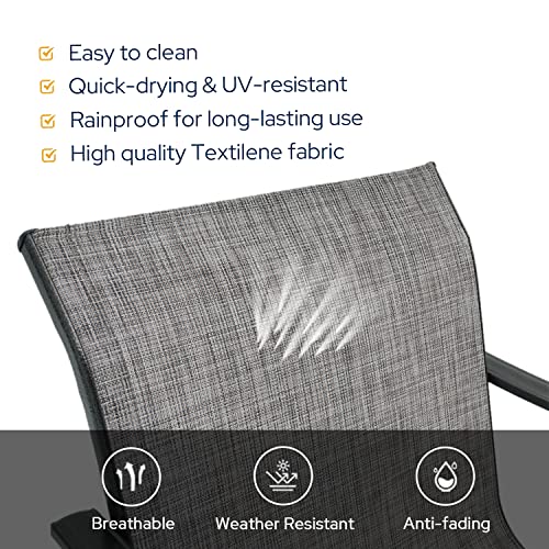 Vicllax Large Outdoor Bar Chairs, Patio Bar Height Outdoor Chair Set Of 6 #TOP5