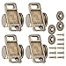 SHYEKYO Alliage de Zinc à Surface Lisse Forte et Durable 4 pièces Attrape-Porte magnétique loquet de Porte pour armoires armoires TV armoires(Green Bronze)