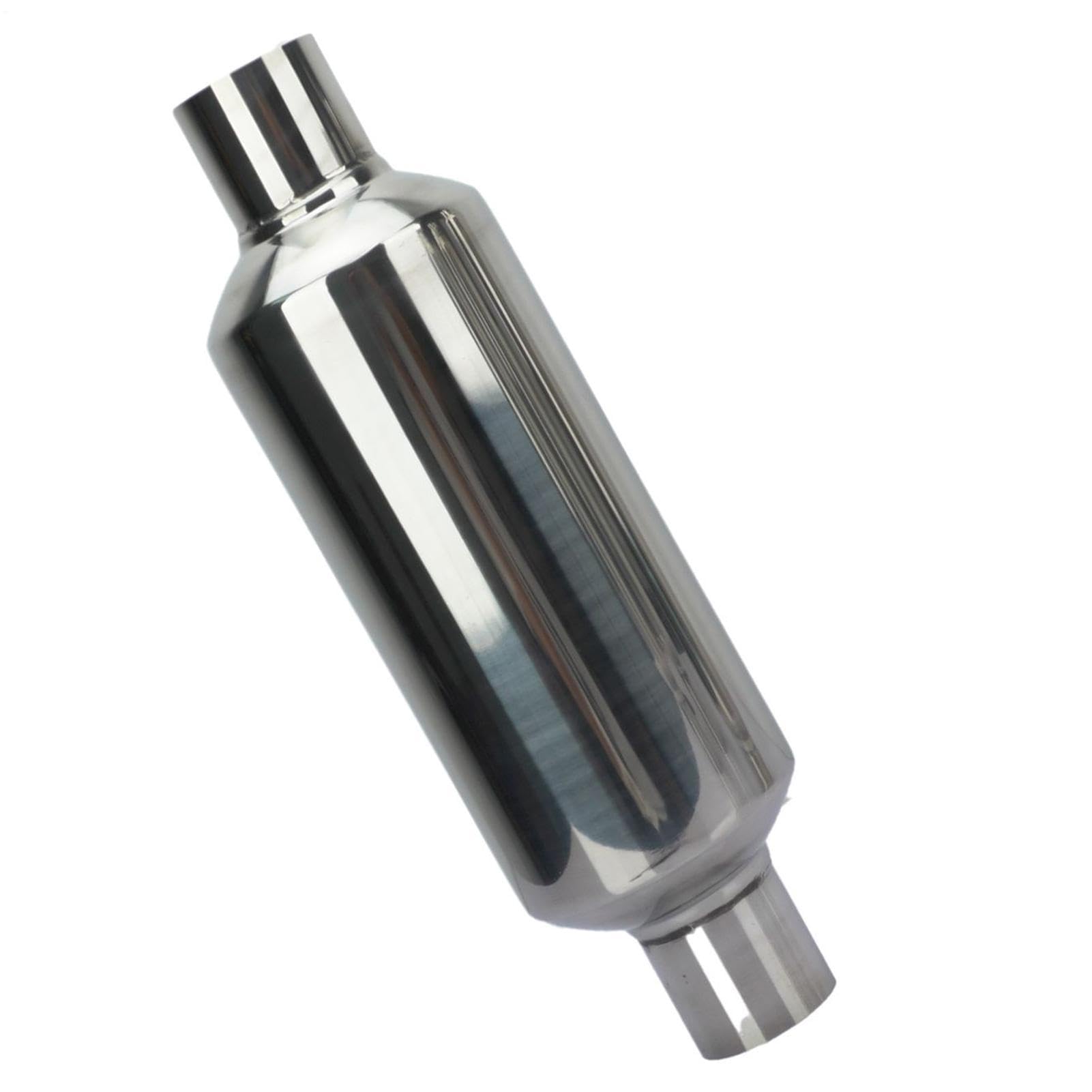 Muffler di scarico delle prestazioni - tubo silenziatore in acciaio inossidabile universale | Resonatore ad alte prestazioni per auto, moto, camion, trattore, tosaerba, solido di saldatura resistente