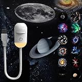2-In-1 Galaxy Projector Luz Nocturna Led, Recargable Usb Proyector De Galaxias Y Estrellas Real, Puede Girar 360° Proyector Estrellas, Fiestas Y Techo Del Coche,Dormitorio,DecoracióN De Techos (12)