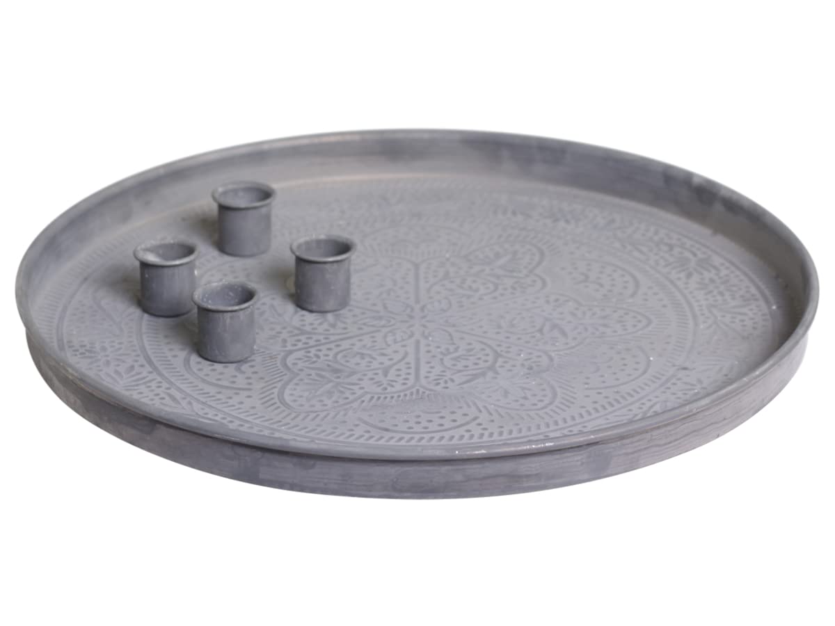 Ukiyo Magnetische Kerzenhalter Für 2 Cm Kerzen – 4 Stück, Antik Messing/Zink, Für Adventskranz & Deko