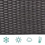 Polyratten Lounge 5 Teilig Sitzgruppe Gartenmöbel Garnitur für 3-4 Personen - 6