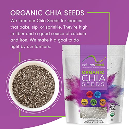 Nature'S Intent YAMOOCO Organic Chia Seeds - 3Lb Bag thumb #2