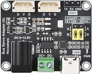Coolwell For Serial Bus Servo Fits Raspberry Pi Jetson Nano Integrates Servo Power Supply and Control Circuit Suitable Servo Driver Board for ST/SC Series Serial Bus Servos Up to 253