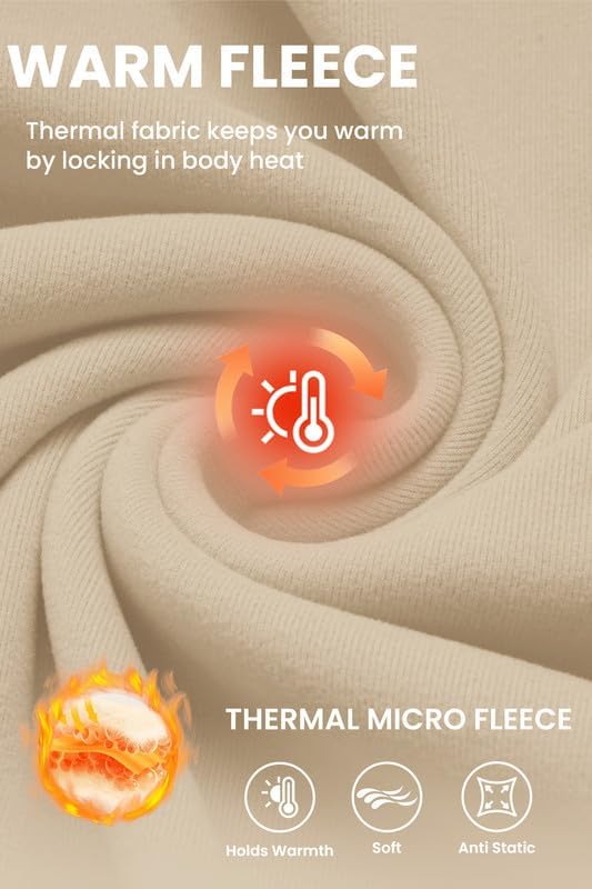 COOFANDY Mens Fleece Quarter Zip Pullover Long Sleeve Mock Turtleneck Sweatshirts Thermal Workout Golf Polo Shirt - Image 5