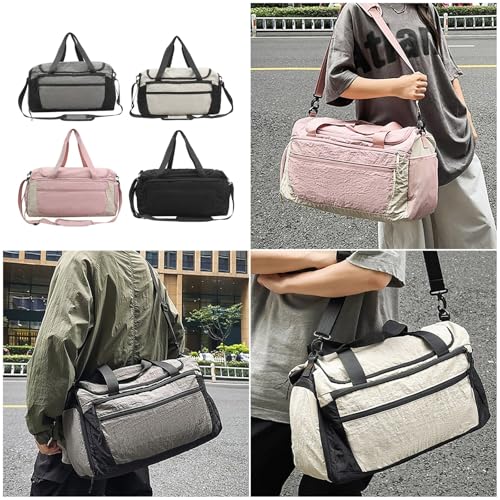 Lightweight Shoulder Bag Practical Nylon Gym Bag For Short Business Trip Fitness Travel With Multiple Compartments2