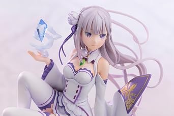 Kotobukiya Re: Zero − Starting Life in Another World, Emilia Figure, 1/8 Scale Figure, PVC Pre-Painted Complete Figure