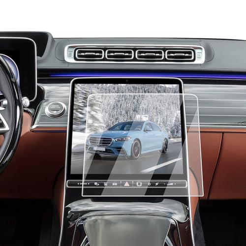 ECOZEN Screen Protector For 2021-2026 Mercedes S Class S 500/S 580e/S580/AMG S 63/Maybach S 580/Maybach S 680-12.8-Inch Navigation Tempered Glass Film For Mercedes Benz S-Class Accessories